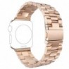 Curea metalica compatibila Apple Watch, 42mm, Auriu-Roz