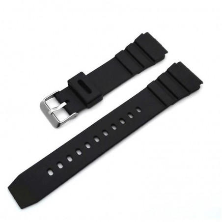 Curea din silicon compatibila cu Withings Activite POP, 18mm, Negru
