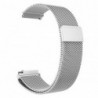 Curea metalica tip Milanese Loop compatibila ASUS Zenwatch 2 WI502Q, 18mm, Telescoape QR, Argintiu