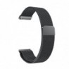 Curea metalica tip Milanese Loop Slim compatibila Huawei Watch 2 Sport, 20mm, Negru
