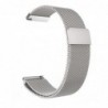 Curea metalica tip Milanese Loop Slim compatibila Huawei Watch 2 Sport, 20mm, Silver
