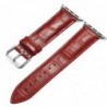 Curea din piele pentru Apple Watch, 42mm, Maro/Rosiatic