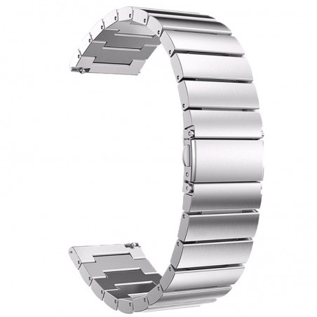 Curea din metal compatibila cu Huawei Watch 2 Sport, 20mm, Silver