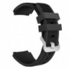 Curea silicon compatibila Samsung Gear S3, telescoape Quick Release, 22mm, Negru