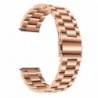 Curea metalica compatibila Huawei Watch 2 Classic, telescoape Quick Release, 22mm, Pink Gold