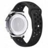 Curea silicon compatibila Samsung Gear S3, telescoape Quick Release, 22mm, Negru