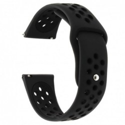 Curea silicon compatibila Basis Peak, telescoape Quick Release, 22mm, Negru Carbon