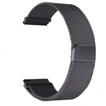 Curea tip Milanese Loop, compatibila Huawei Watch Generatia 1, 18mm, black