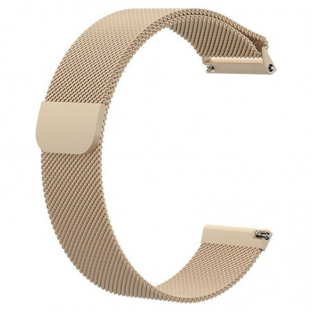 Curea tip Milanese Loop, compatibila Huawei Fit Honor S1, Retro Gold