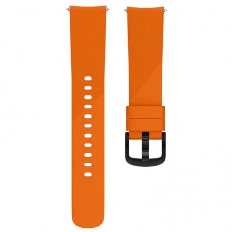 Curea silicon, compatibila Huawei Watch 2 Sport, telescoape Quick Release, 20mm, Orange