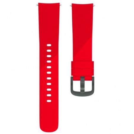 Curea silicon, compatibila Samsung Gear S2 Classic, telescoape Quick Release, 20mm, Rosu