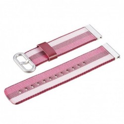 Curea textila, compatibila Xiaomi Amazfit BIP, telescoape Quick Release, 20mm, Roz