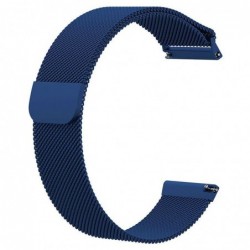 Curea tip Milanese Loop, compatibila Amazfit Pace 1, telescoape Quick Release, 22mm, Albastru