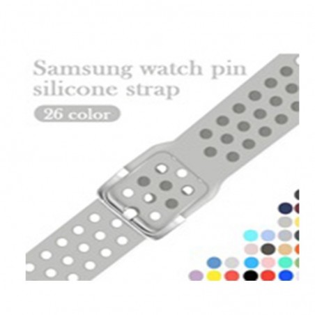 Curea din silicon, compatibila Huawei Watch 2 Sport, telescoape Quick Release, 20mm, Gray