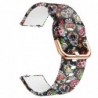 Curea din silicon, compatibila Ticwatch E, telescoape Quick Release, 20mm, Vintage Model