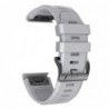Curea silicon compatibila Garmin D2 Bravo Aviator, 26mm, Gri