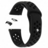 Curea silicon, adaptoare compatibile Samsung Gear S2 Sport, Negru