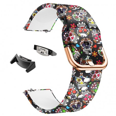 Curea silicon, adaptoare compatibile Samsung Gear S2 Sport, Vintage Model