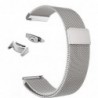 Curea Milanese Loop Slim, adaptoare argintii compatibile Samsung Gear S2 Sport, Argintiu