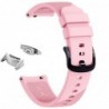 Curea silicon, adaptoare argintii compatibile Samsung Gear S2 Sport, Roz