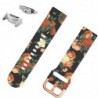 Curea silicon, adaptoare argintii compatibile Samsung Gear S2 Sport, Vintage Flower