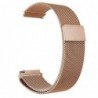 Curea otel, tip Milanese Loop, compatibila Samsung Galaxy Watch Active 2, telescoape Quick Release,  Rose Gold