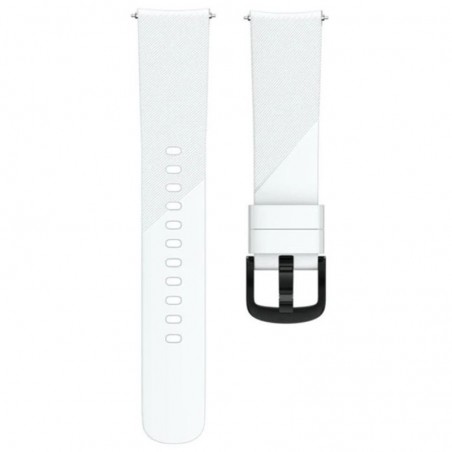 Curea silicon, compatibila Huawei Watch GT 2 42mm, telescoape Quick Release, Alb
