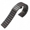 Curea metalica compatibila Huawei Watch GT 2 46mm, telescoape Quick Release, 17cm, Negru
