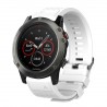 Curea silicon compatibila Garmin Fenix 3 HR, 26mm, Alb