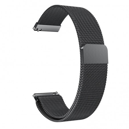 Curea Milanese Loop Slim, compatibila Xiaomi Amazfit GTR 42mm, telescoape Quick Release,  Negru