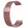 Curea metalica compatibila Samsung Galaxy Watch 46mm, Milanese Loop, telescoape Quick Release, 22mm, Roz