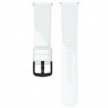 Curea silicon, compatibila Samsung Galaxy Watch Active, telescoape Quick Release, 20mm, Alb