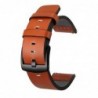 Curea piele naturala, compatibila AmazFit Stratos, telescoape Quick Release, 22mm, Light Brown