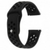 Curea silicon compatibila Huawei Watch GT, telescoape Quick Release, 22mm, Negru Carbon
