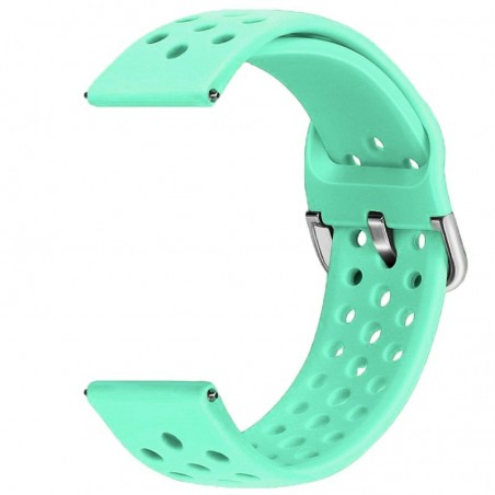 Curea silicon compatibila Galaxy Watch 6|Watch 5|Watch 4|Huawei Watch GT 3 42mm|GT 3 Pro 43mm|GT 2 42mm, Mint Green
