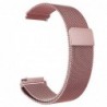 Curea tip Milanese Loop, compatibila Samsung Galaxy Watch Active 2, telescoape Quick Release,  Pink Rose, Size S