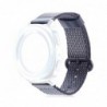Curea material textil, compatibila Huawei Watch GT, telescoape Quick Release, 22mm, Negru/Argintiu