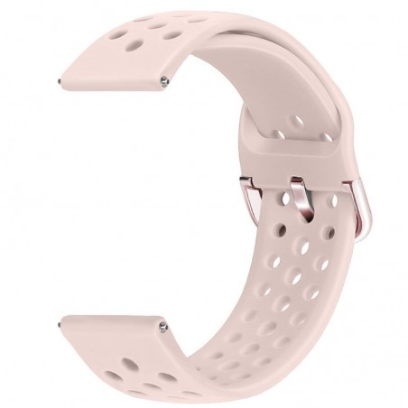 Curea din silicon, compatibila Huawei Watch 2 Sport, telescoape Quick Release, 20mm, Pink
