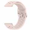 Curea din silicon, compatibila Huawei Watch 2 Sport, telescoape Quick Release, 20mm, Pink