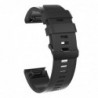 Curea silicon compatibila Garmin Fenix 6, 22mm, Negru