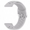 Curea silicon, compatibila Samsung Galaxy Watch Active 2, Telescoape QR, Gri