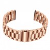 Curea otel inoxidabil, compatibila Samsung Galaxy Watch Active 2, telescoape QR,  Rose Gold
