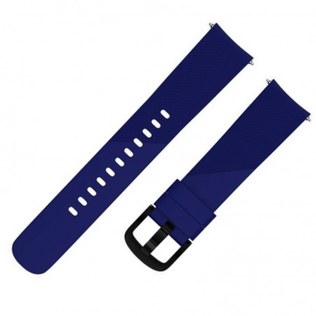 Curea silicon, compatibila Samsung Galaxy Watch Active 2, telescoape QR,  Dark Blue