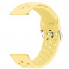 Curea silicon, compatibila Huawei Watch GT 2 46mm, telescoape QR, Galben