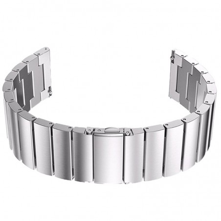 Curea din metal compatibila cu Huawei Watch GT 2 46mm, Telescoape QR, Silver