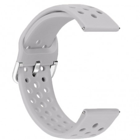 Curea din silicon, compatibila Huawei Watch GT 2 46mm, telescoape QR, 22mm, Gri