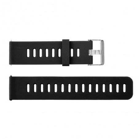 Curea silicon compatibila cu Huawei Watch GT 2 46mm, Negru/Rosu