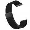 Curea Milanese Loop Slim, compatibila Huawei Watch GT 2 42mm, telescoape QR, Negru