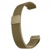 Curea Milanese Loop, compatibila Samsung Galaxy Watch 46mm, telescoape QR, Retro Gold