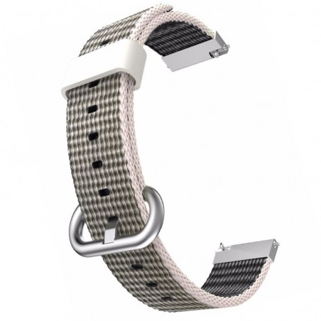 Curea textila, compatibila Samsung Galaxy Watch 46mm, telescoape QR, Gri